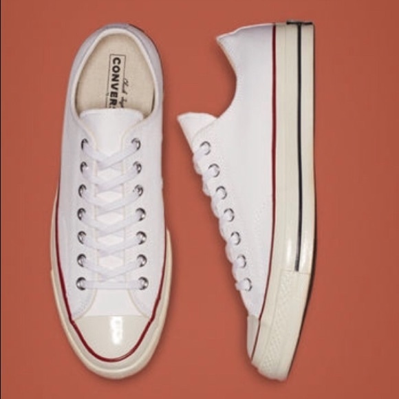 White Converse All Star Shoes - Picture 2 of 4